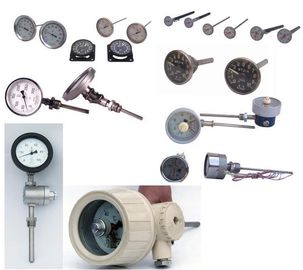 Waterproof Bimetal thermometer / industri termometer untuk minyak bumi, kimia, Mesin