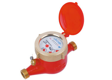 Wet Dial Hot Residential Water Meter Flange Koneksi Dengan Benang BSP, LXSR-15