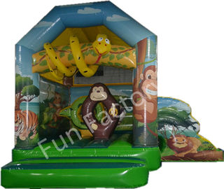 Anak Residential Inflatable Bounce House Geser Combo Iklan Mainan