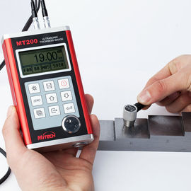 NDT Tester, ketebalan ultrasonik logam Digital mengukur 0.1 / 0,01 mm resolusi