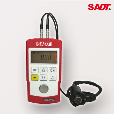 Portabel Ultrasonic Thickness Gauge 0.8mm - 225mm Pulse Echo Dengan Ganda Probe